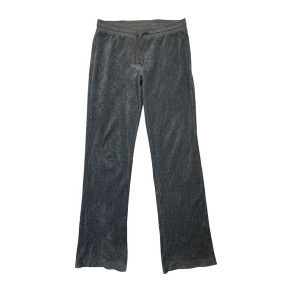 Eddie Bauer Gray Joggers Women’s Medium velour sweatpants Relaxed Fit Soft - Picture 1 of 7